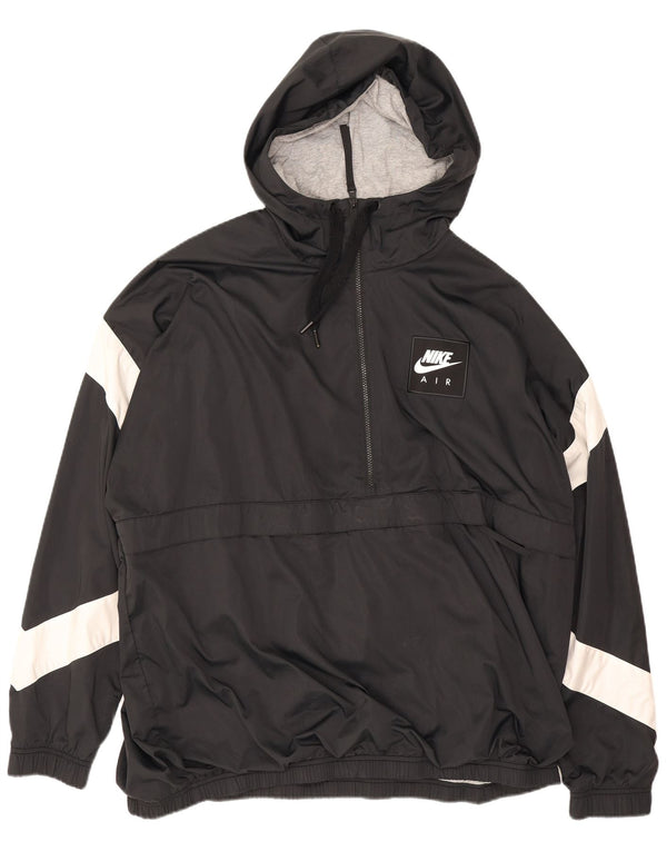 Nike Hombre Jersey Loose Fit Chándal Top Chaqueta XL Negro Colorblock