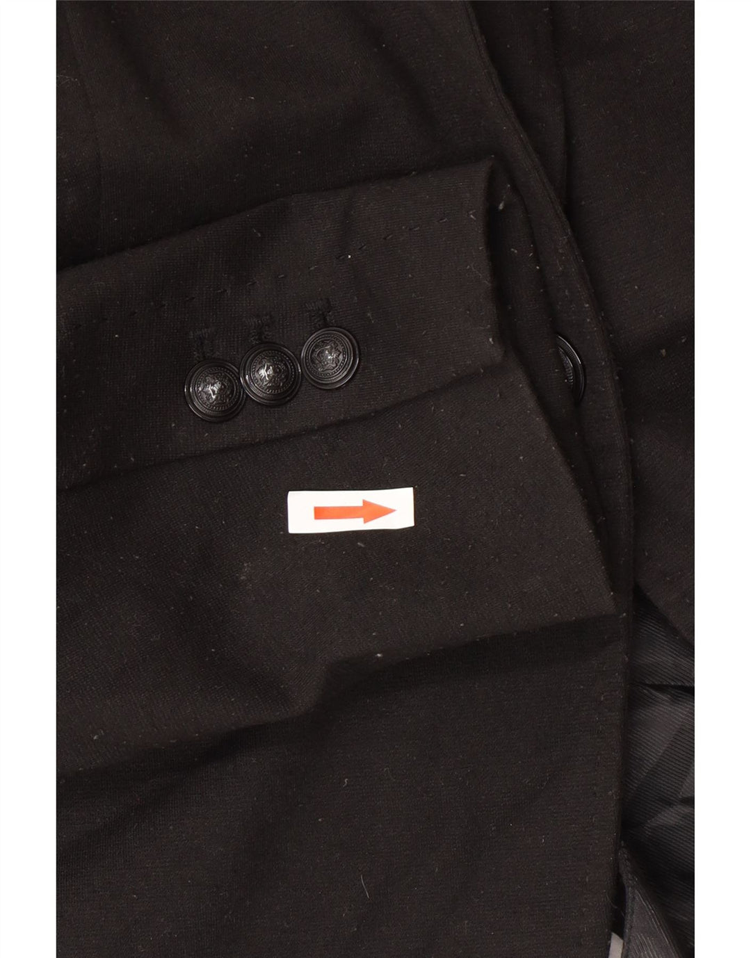 Zara Mujer Chaqueta Blazer De 1 Botón UK 42 Mediano Poliéster Negro