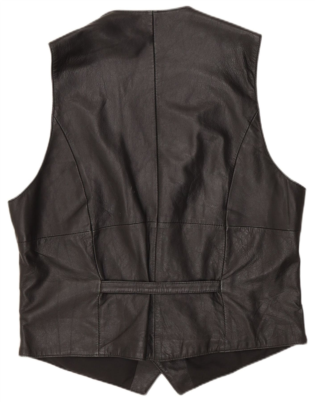 Hide Society Chaleco de cuero para hombre EU 48 Cuero negro mediano