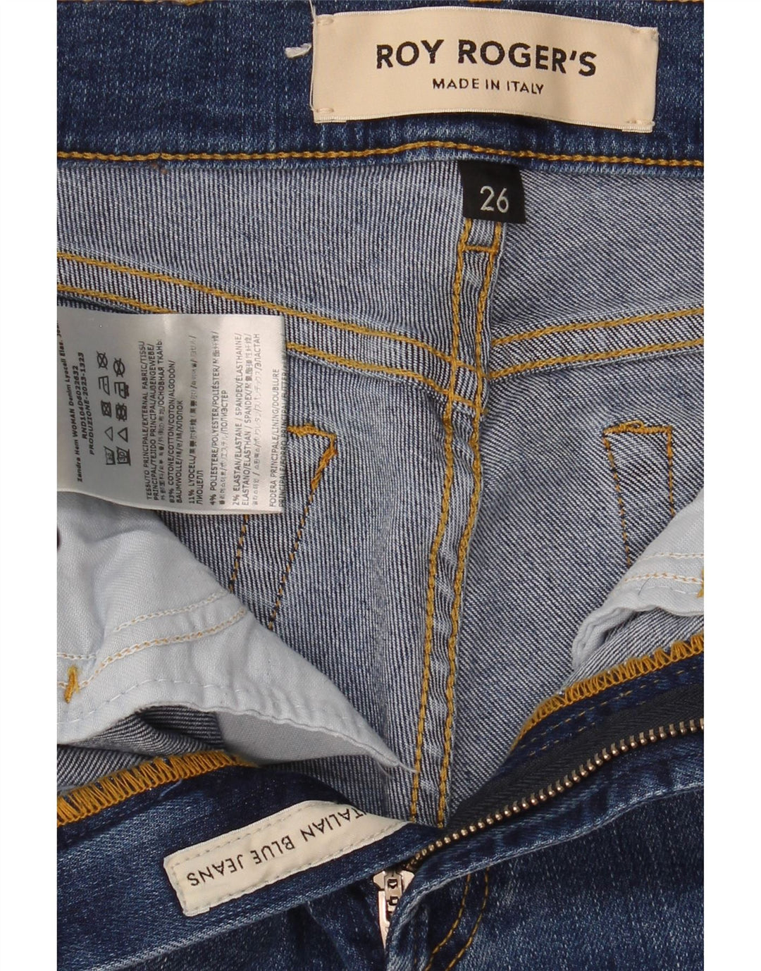 Roy Rogers Vaqueros Bootcut para Mujer W26 L27 Algodón Azul
