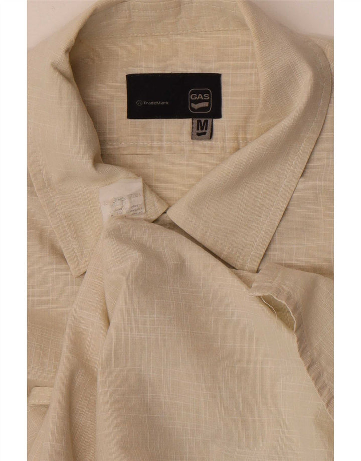 Camisa Gas Hombre Algodón Beige Medio