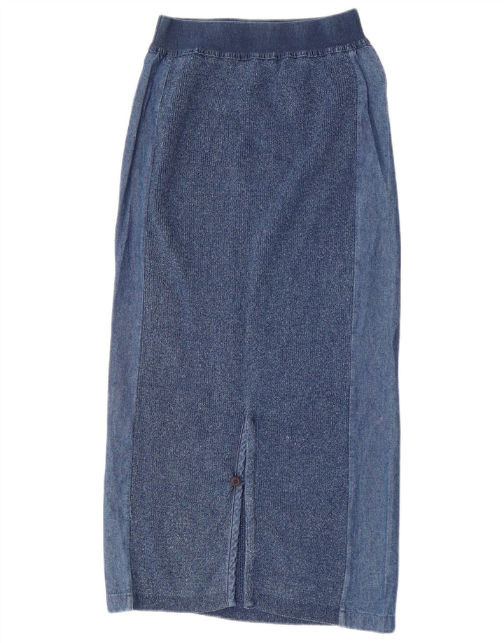 Falda midi para mujer Blue Willi's Mediana W28 Algodón azul