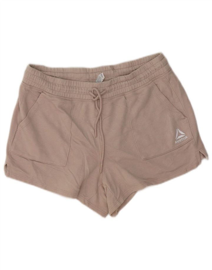 Reebok Pantalones cortos deportivos para mujer UK 44 Algodón beige medio