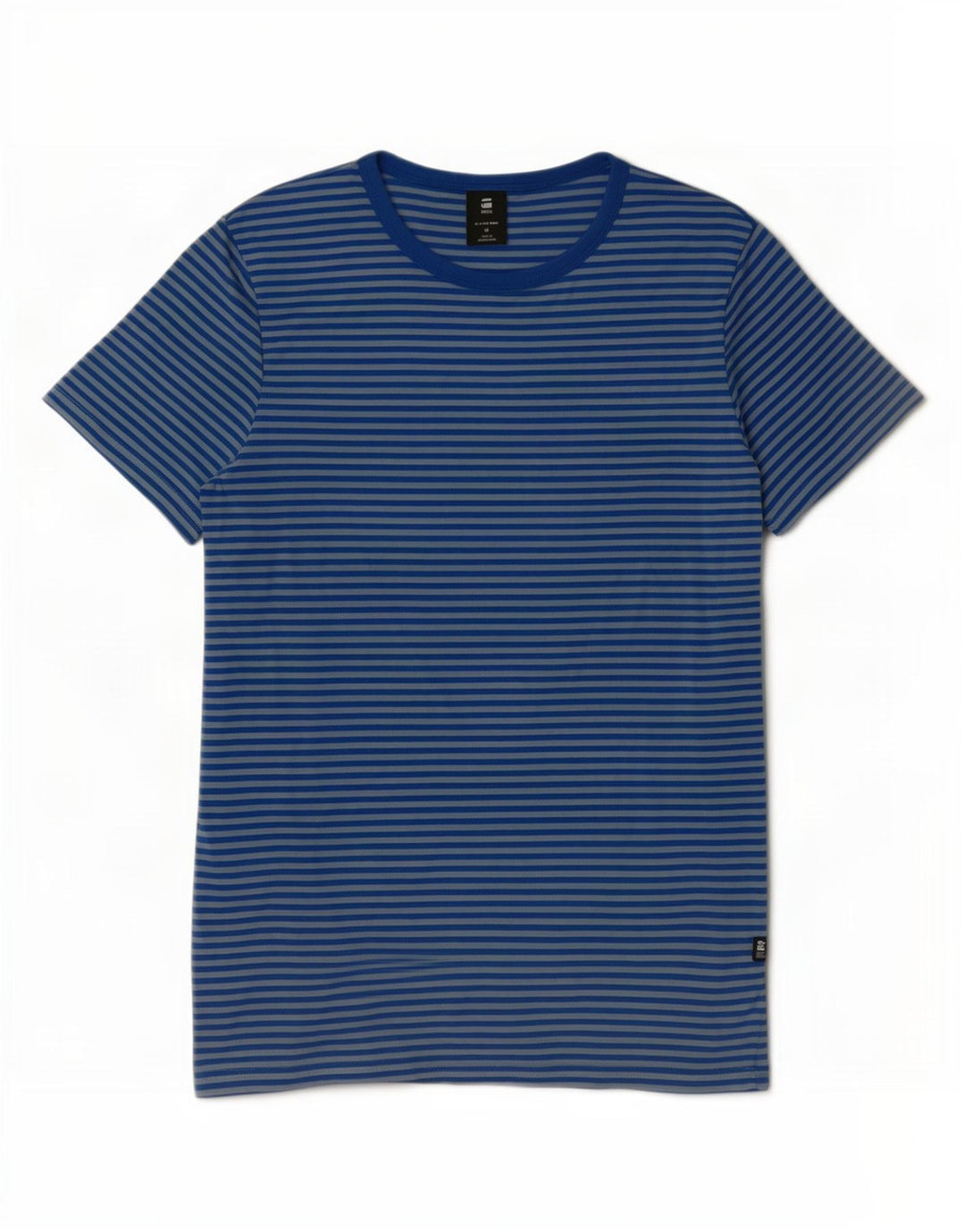 Camiseta G-Star Mujer Top Medium Blue Pinstripe Cotton