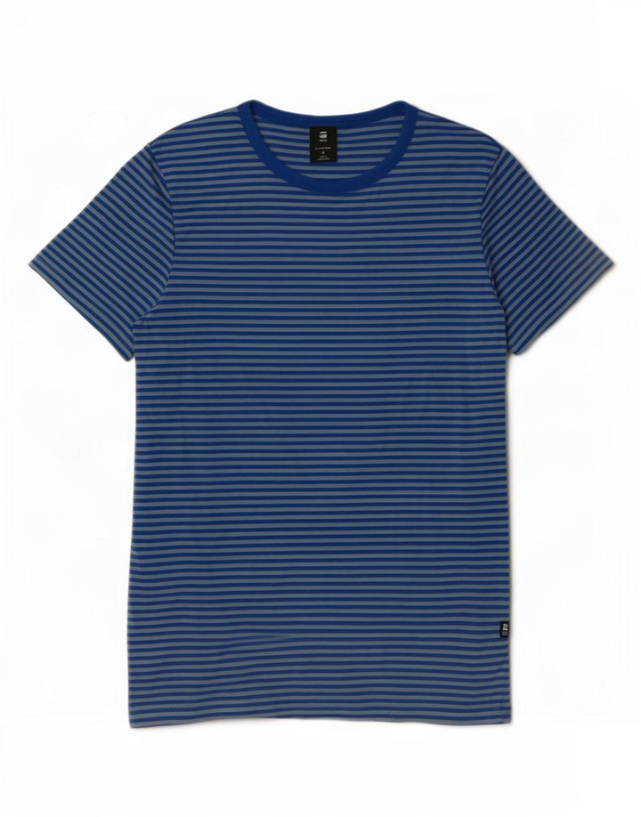Camiseta G-Star Mujer Top Medium Blue Pinstripe Cotton