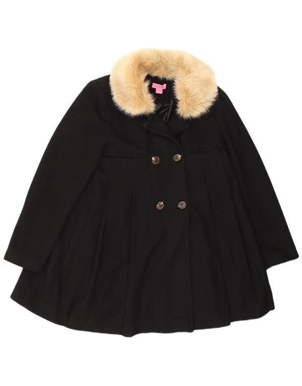 Monsoon Abrigo Princesa para Mujer UK 40 Lana Negra Mediana
