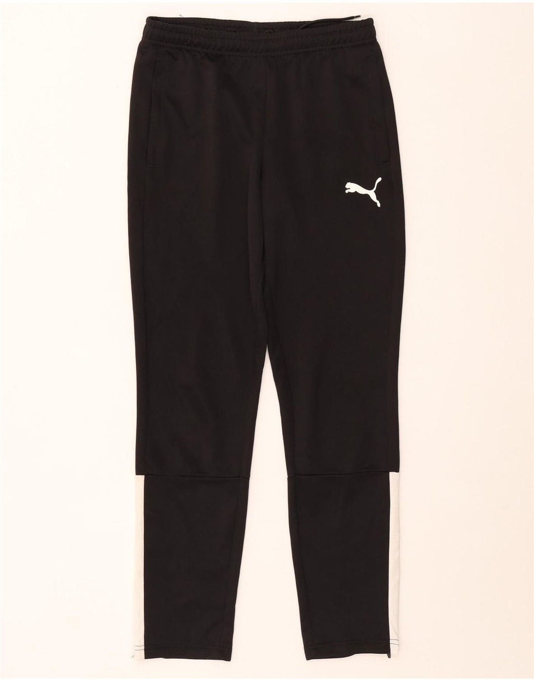 Puma Pantalones de chándal para niño 13-14 años Negro Colorblock Poliéster