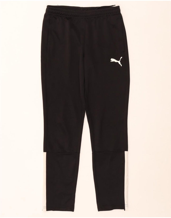 Puma Pantalones de chándal para niño 13-14 años Negro Colorblock Poliéster