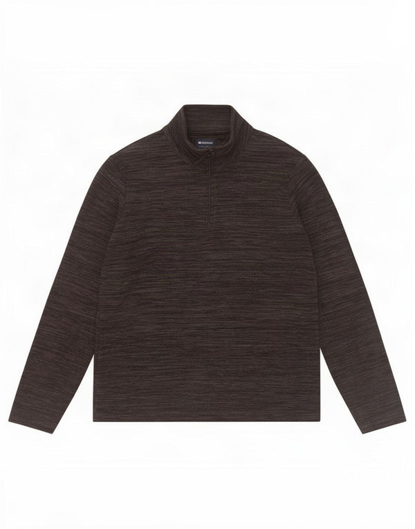 Jersey de forro polar con cuello y cremallera para mujer de Mountain Warehouse UK 40 Medium Black Moteado