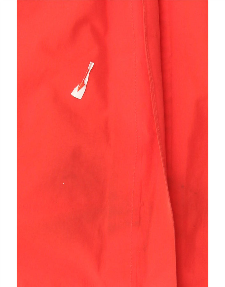 Columbia Chaqueta impermeable con capucha para mujer UK 46 Poliéster rojo grande