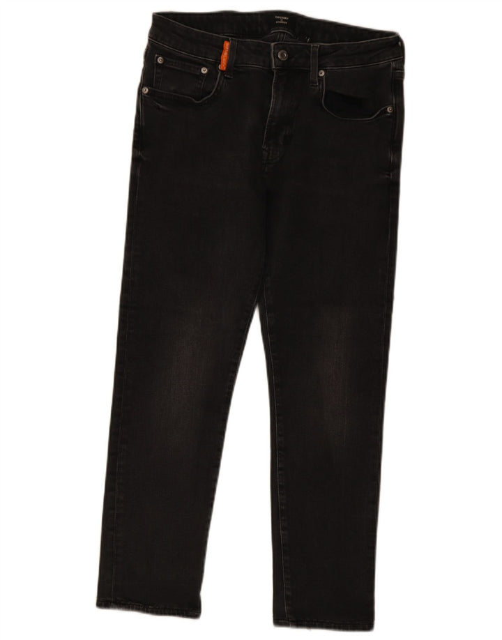 Vaqueros Superdry Crop Slim para mujer W32 L25 Algodón gris