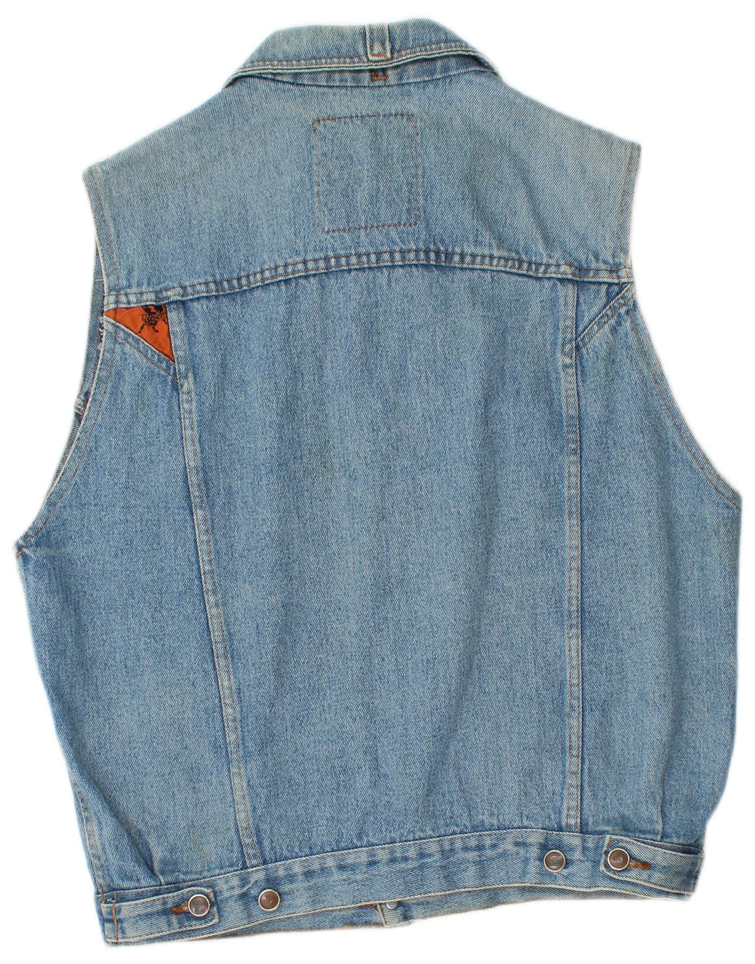 Chaleco vaquero Lois para hombre UK 38 Algodón azul medio
