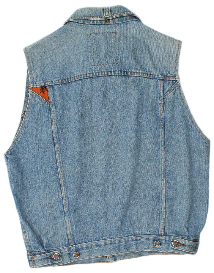 Chaleco vaquero Lois para hombre UK 38 Algodón azul medio