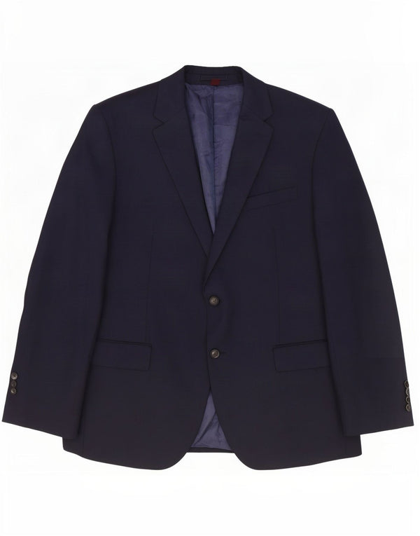 Marks & Spencer Chaqueta tipo blazer de 2 botones para hombre UK 44 2XL Azul marino Lana nueva