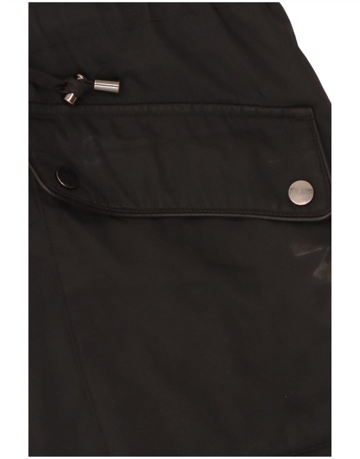 Marks & Spencer Chaqueta Parka con Capucha para Mujer UK 46 Grande Poliéster Negro