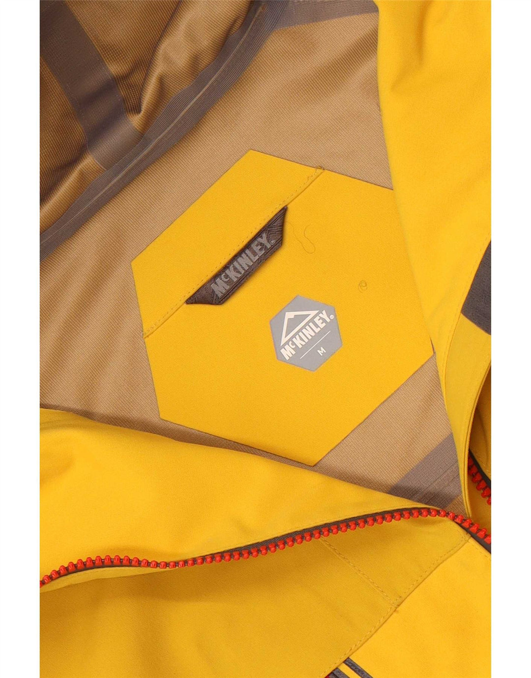 McKinley Chaqueta impermeable con capucha para hombre UK 38 Medium Yellow