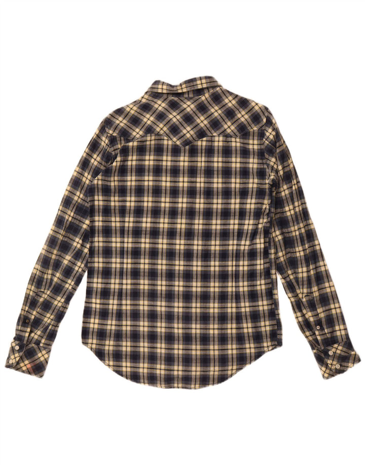 Diesel Camisa Niño 15-16 Años 2XL Azul Marino Cuadros Algodón