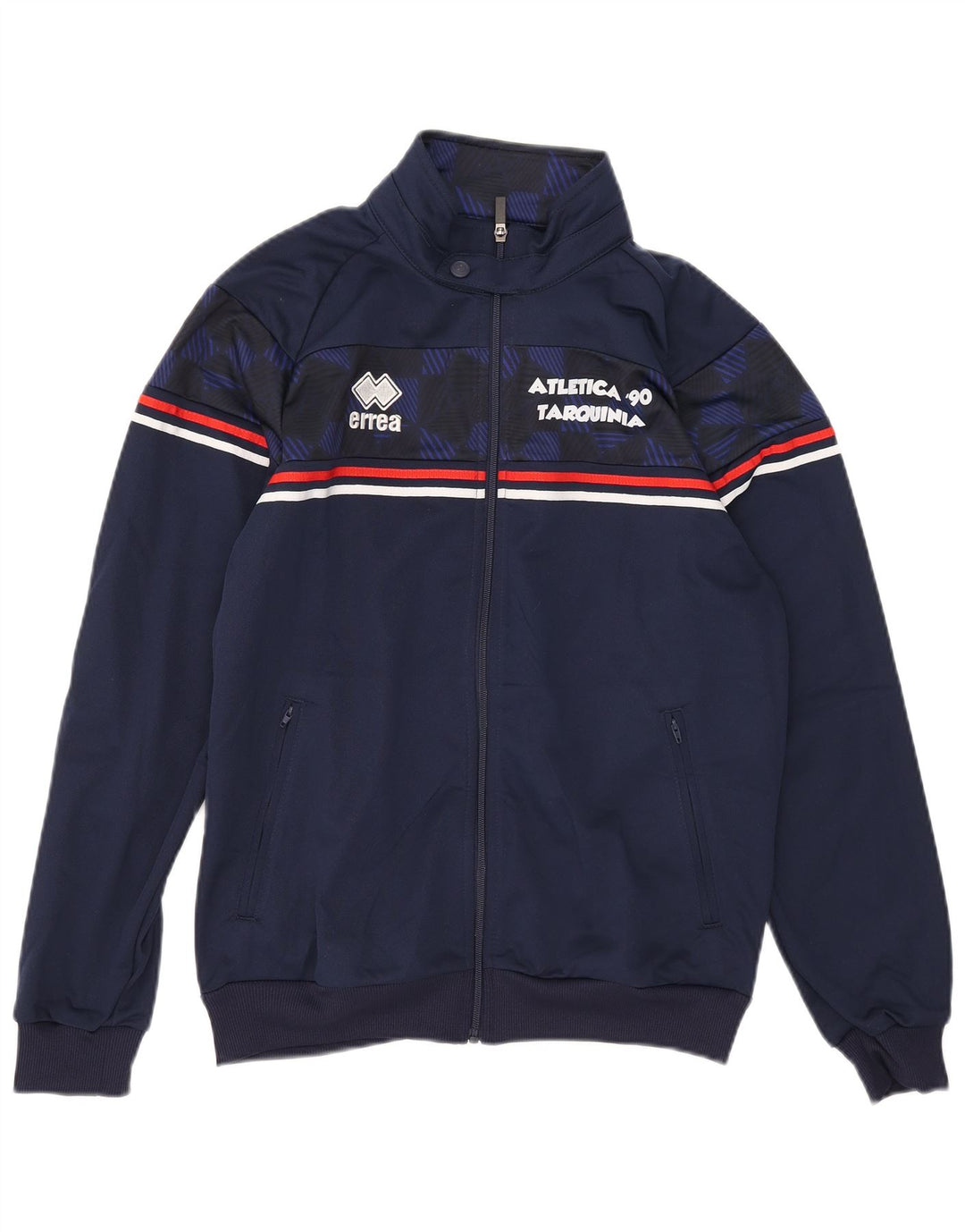 Errea Chaqueta superior de chándal con gráfico para hombre Poliéster azul marino mediano