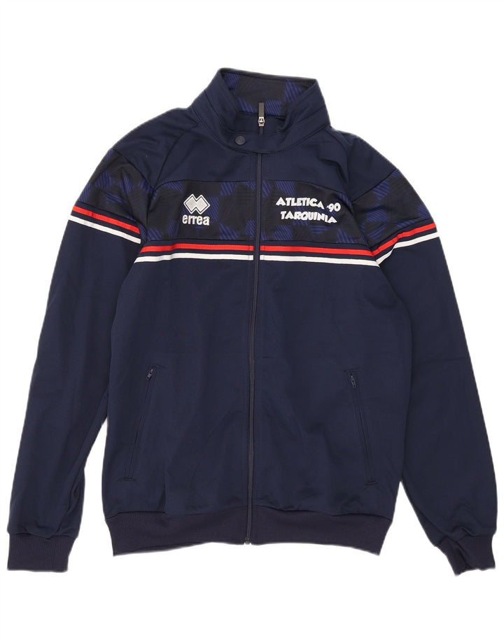 Errea Chaqueta superior de chándal con gráfico para hombre Poliéster azul marino mediano