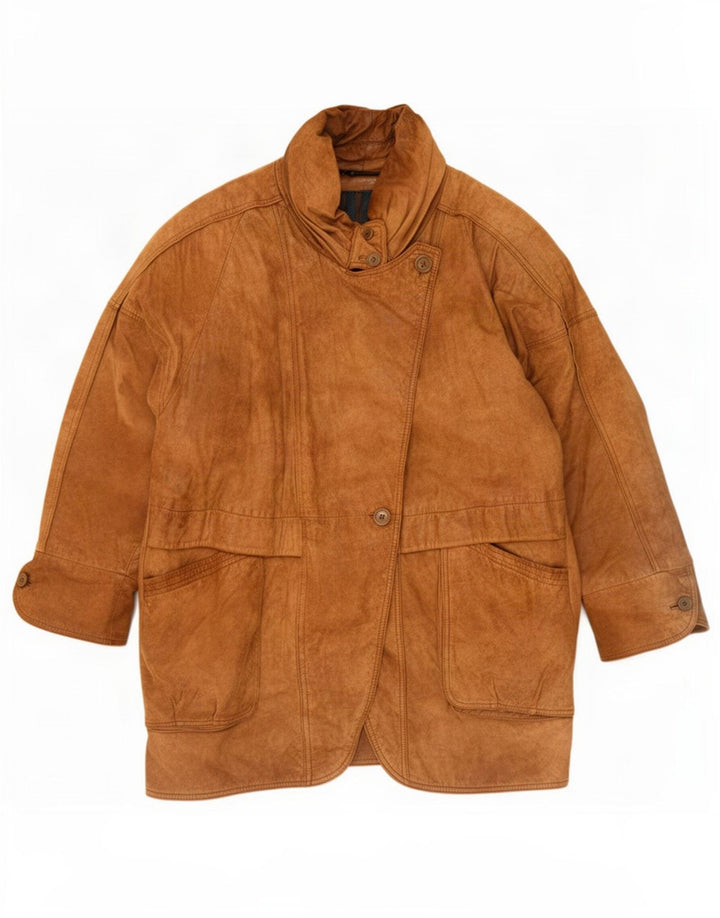 Montes Abrigo de piel extragrande para mujer UK 40 XL Marrón