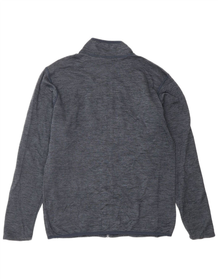 THE NORTH FACE Chaqueta de chándal para hombre, talla pequeña, poliéster moteado en azul marino