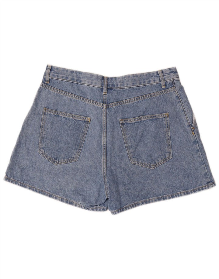 Zara Mujer Shorts Vaquero Medio W30 Azul Algodón