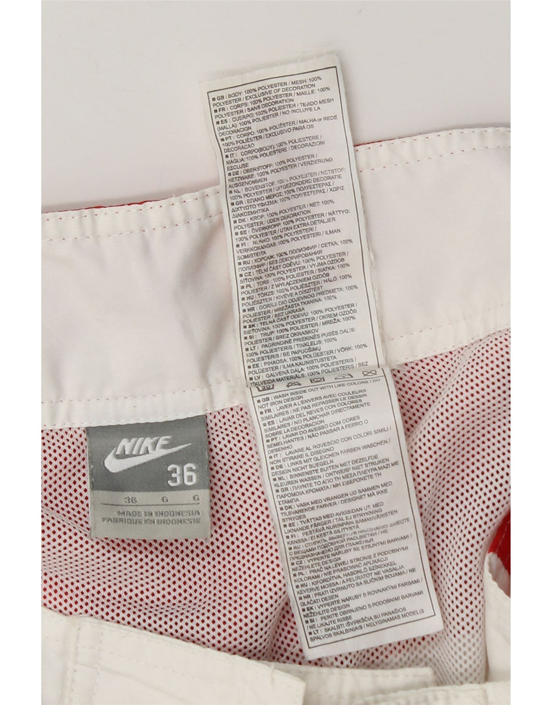 Nike - Bañador para hombre (talla grande), color blanco y poliéster