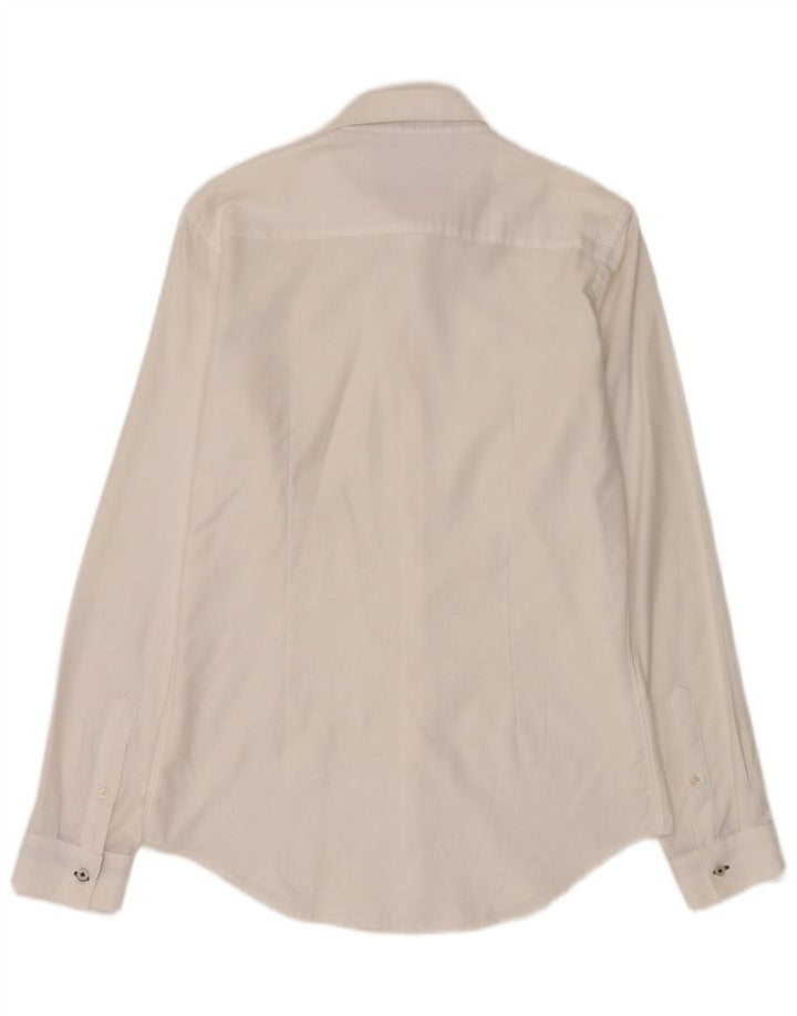 Zara Hombre Camisa Slim Fit Blanco Mediano