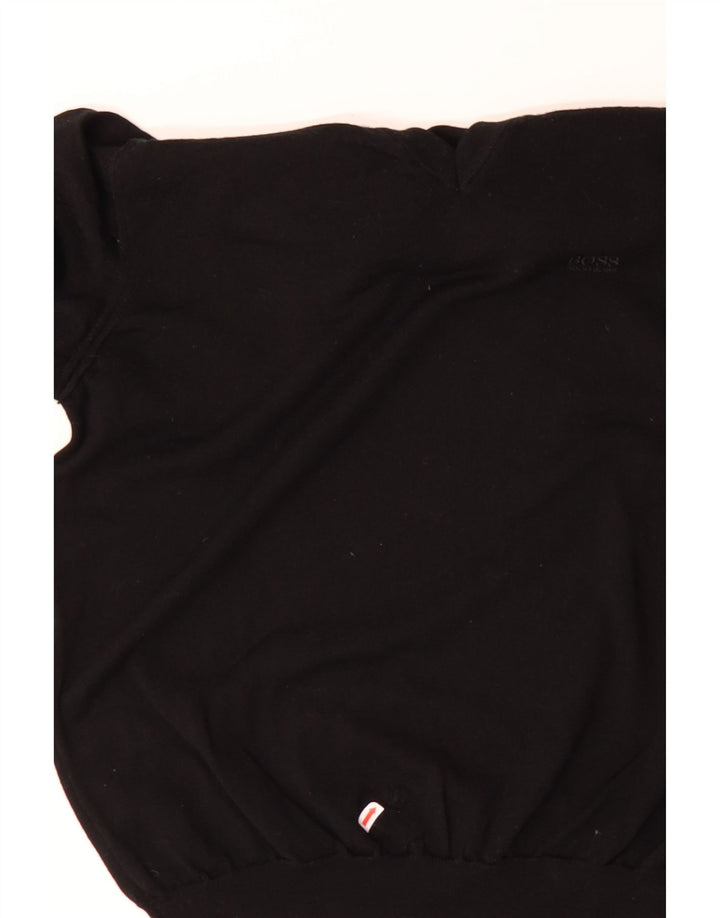 HUGO BOSS Jersey con cuello en V para hombre Medium Black