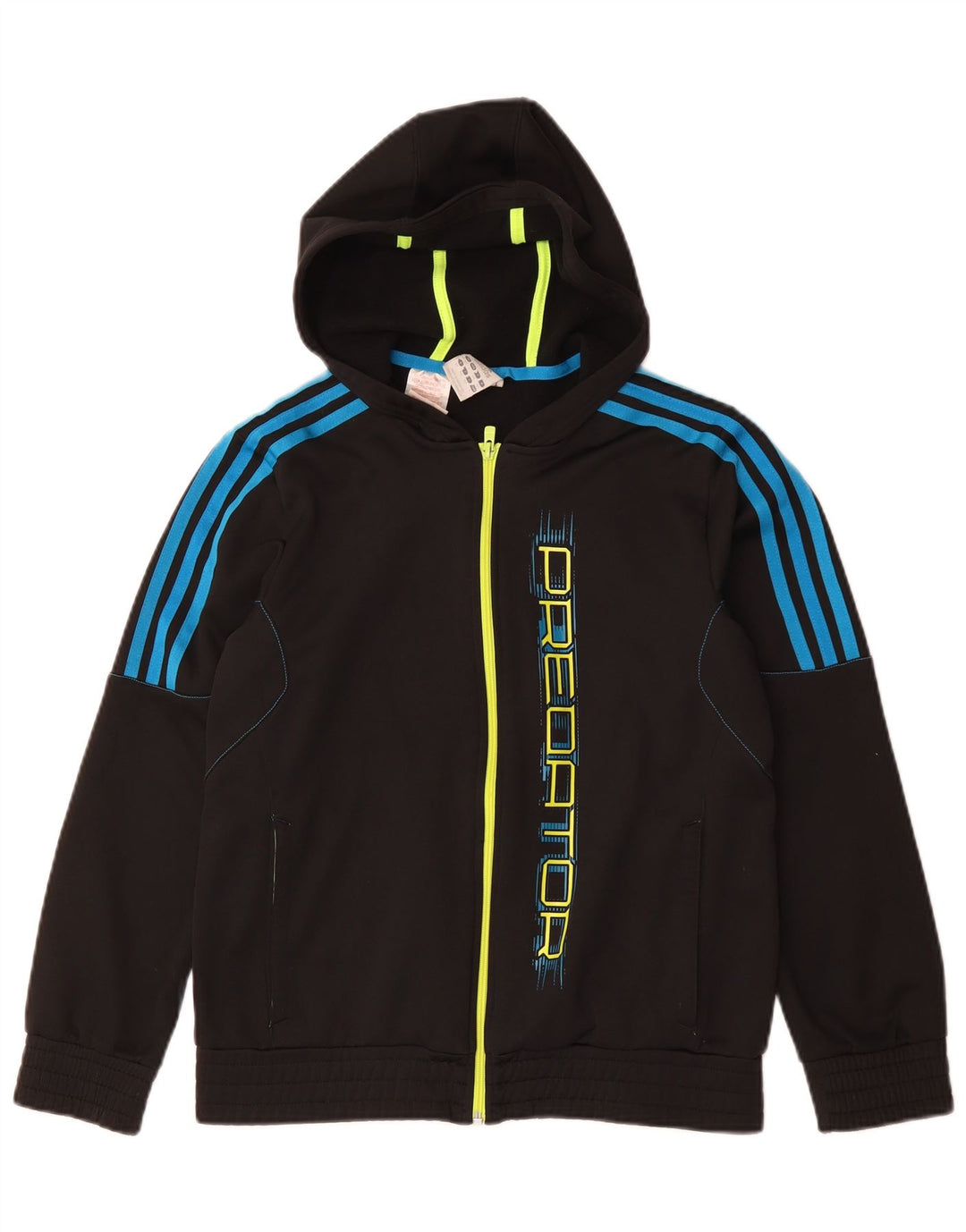 Adidas Sudadera con capucha y cremallera Predator Graphic para niños 13-14 años Negro Poliéster