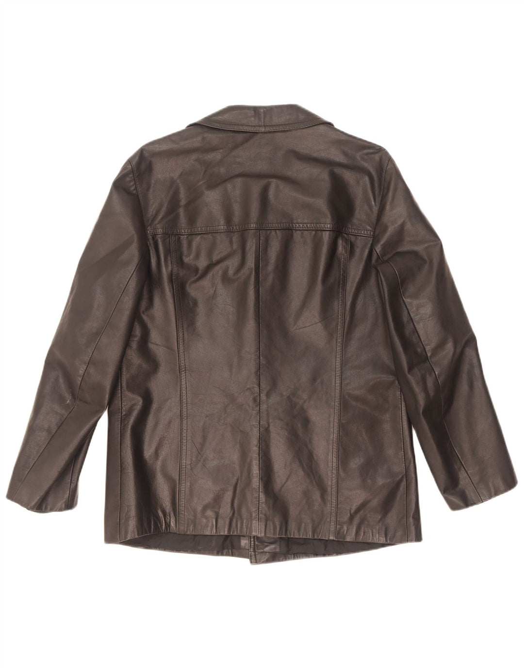 Vintage hombres chaqueta de cuero Reino Unido 36 pequeño negro