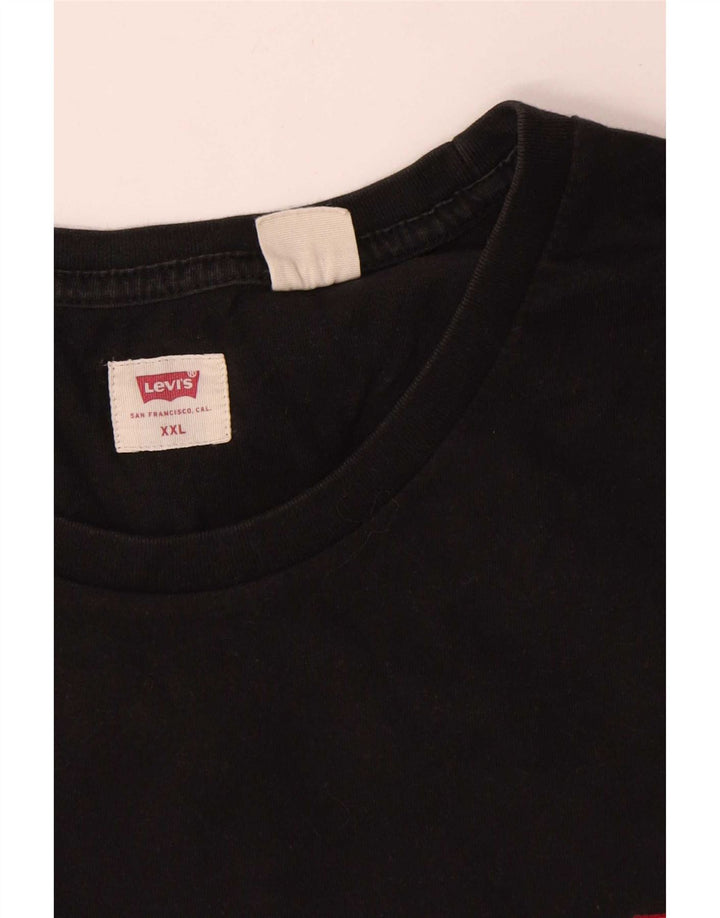 Levi's Camiseta para hombre Top 2XL Algodón negro