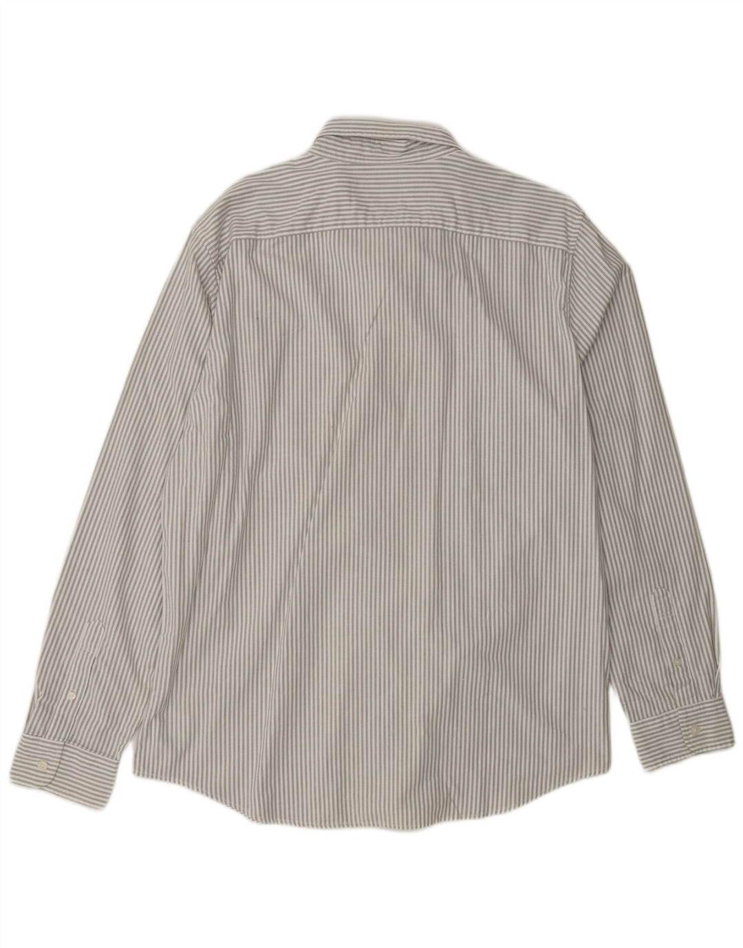 AMERICAN EAGLE Camisa ajustada para hombre XL Algodón gris a rayas