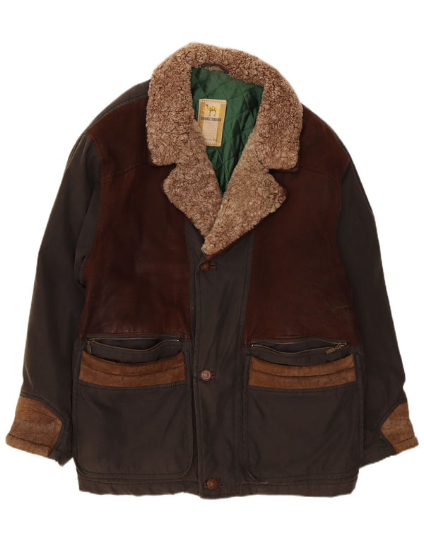 Camel Active Abrigo cortavientos para hombre IT 56 2XL Caqui Colorblock Algodón