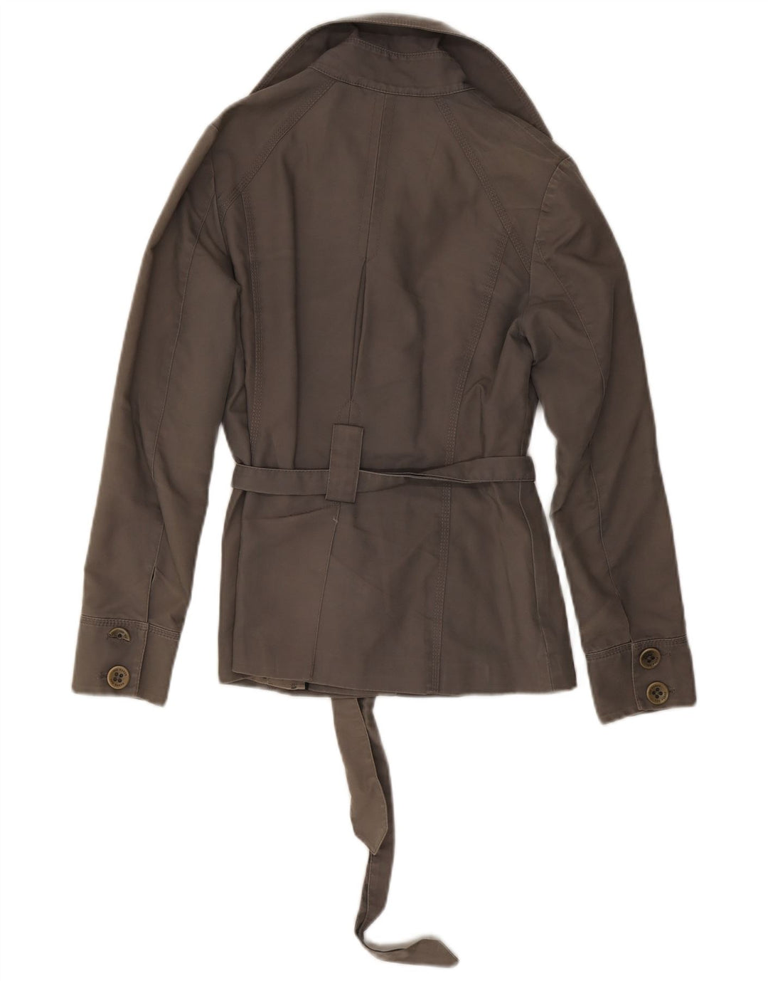 TED BAKER Gabardina corta para mujer Talla 1 XS Algodón gris