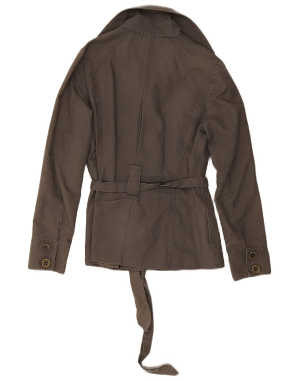 TED BAKER Gabardina corta para mujer Talla 1 XS Algodón gris