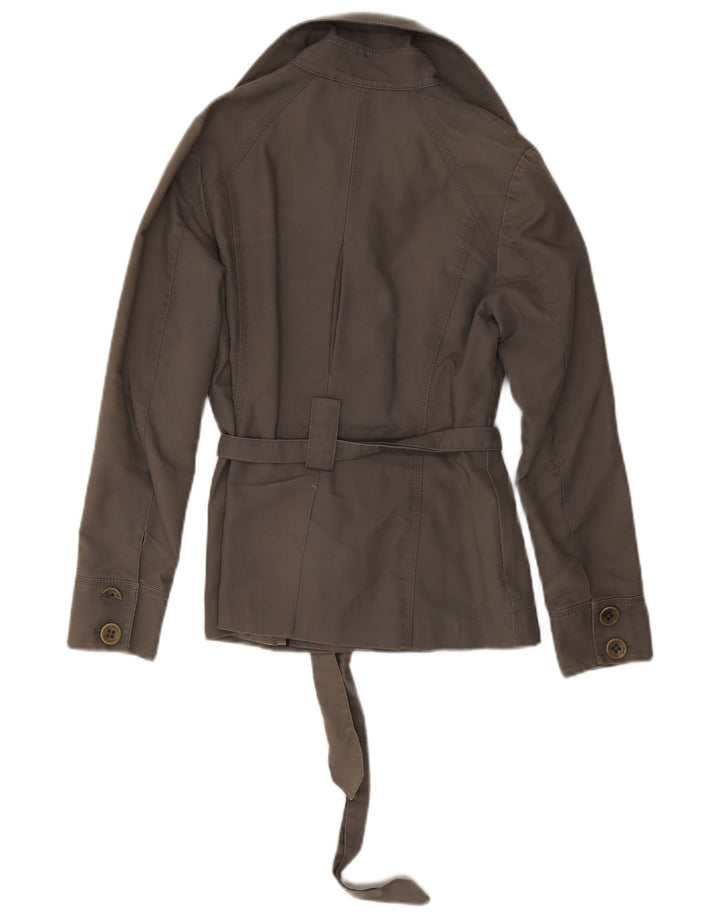 TED BAKER Gabardina corta para mujer Talla 1 XS Algodón gris