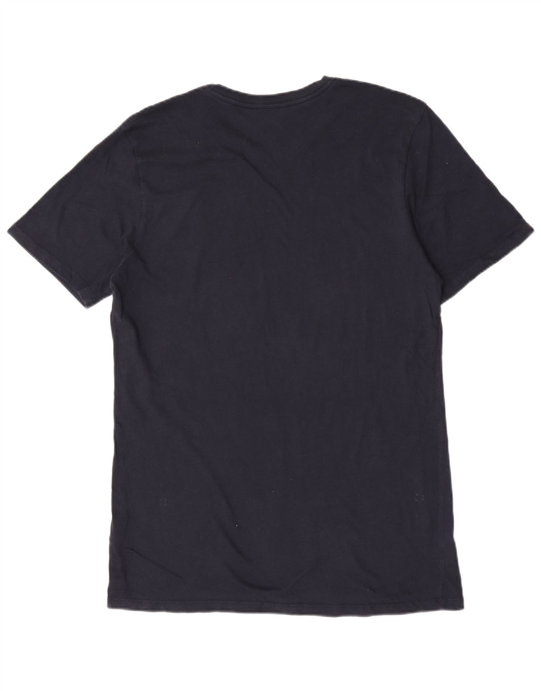 Camiseta Nike de corte atlético para hombre, parte superior mediana de algodón azul marino