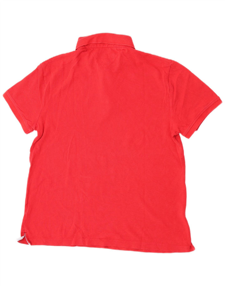 Tommy Hilfiger Polo para hombre grande rojo
