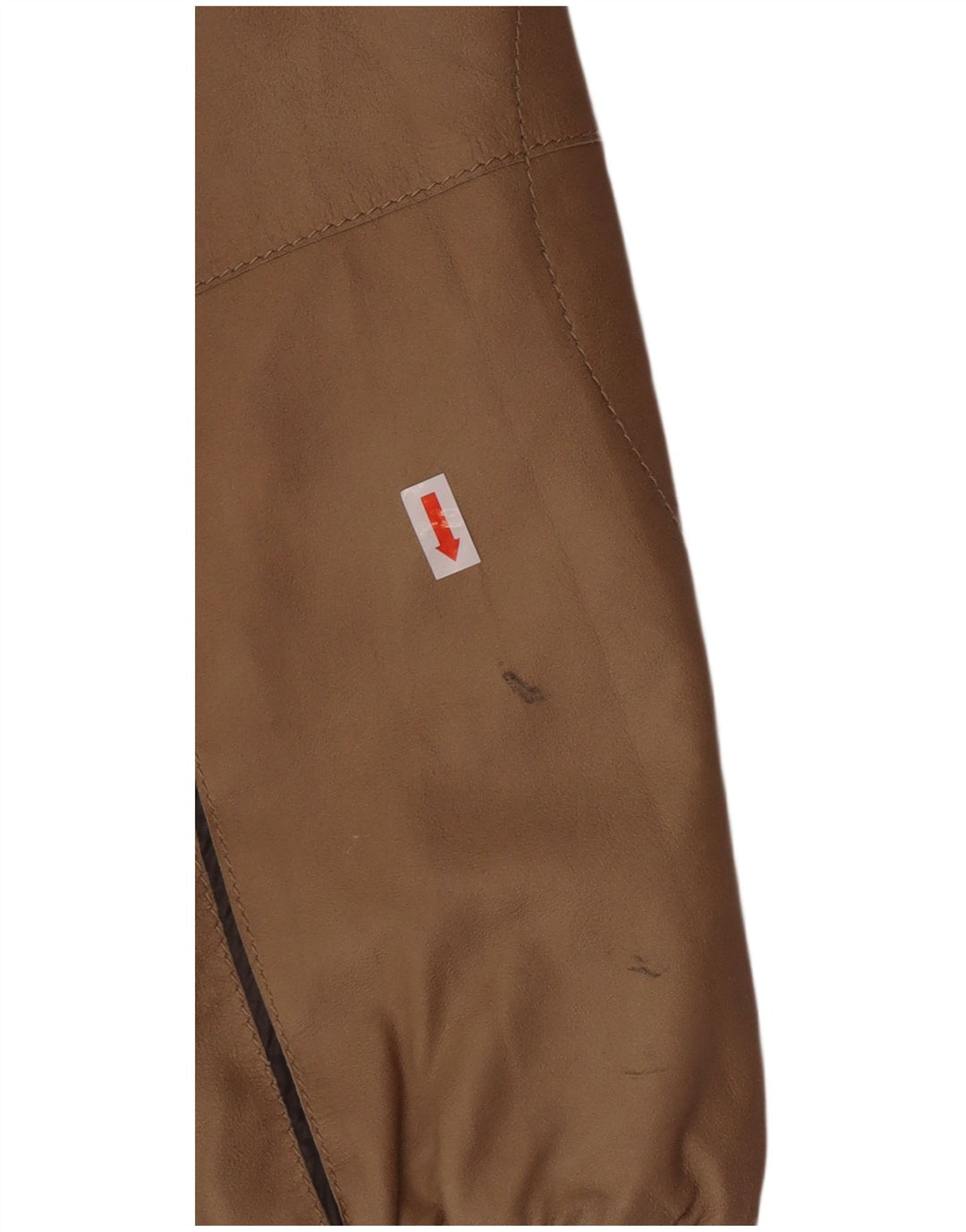 Mabrun Chaqueta bomber de cuero para hombre IT 54 2XL Cuero marrón