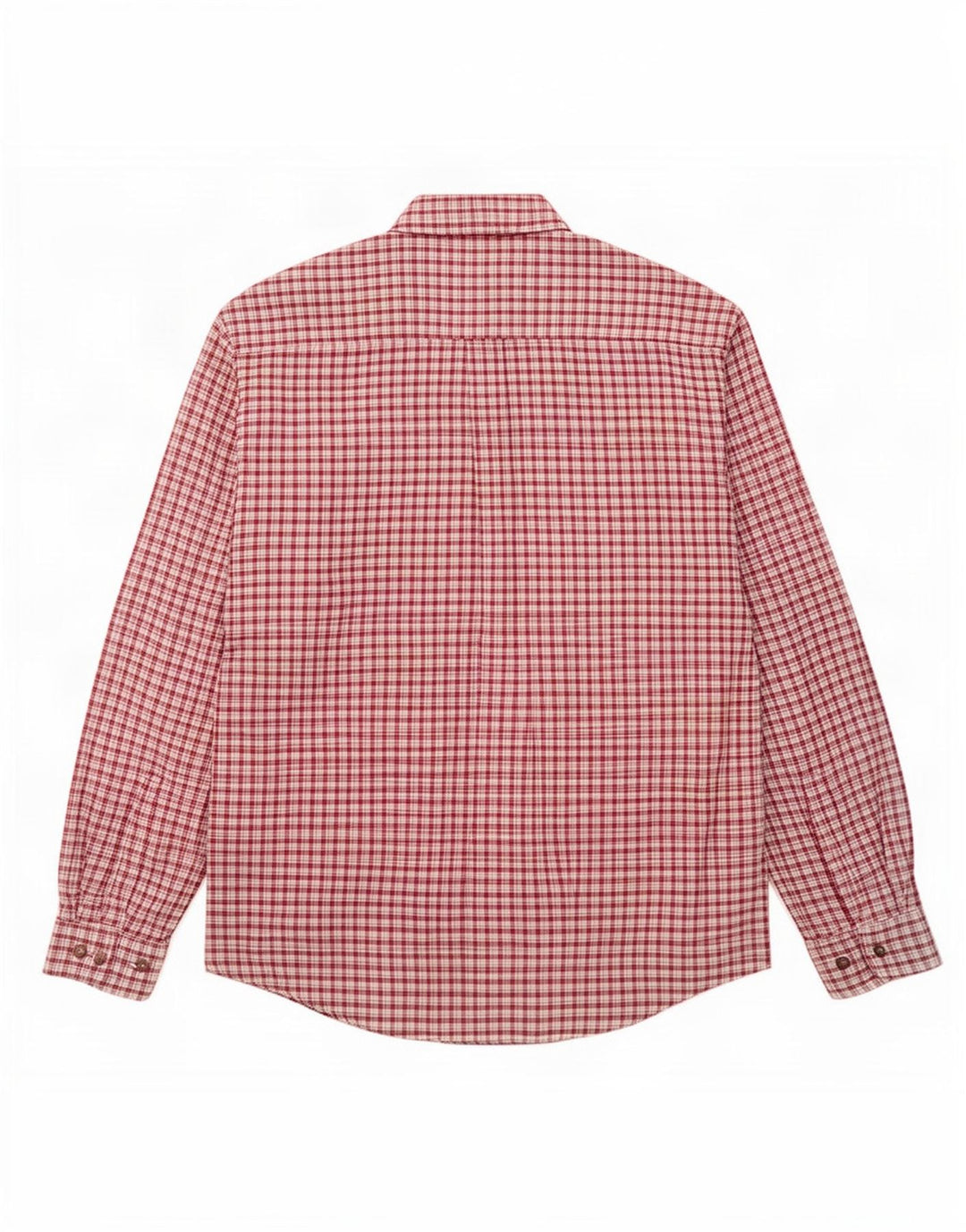 Camisa de franela vintage para hombre XL Borgoña Check