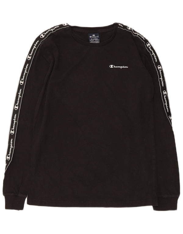 Champion Camiseta gráfica para niños de manga larga 13-14 años XL Negro