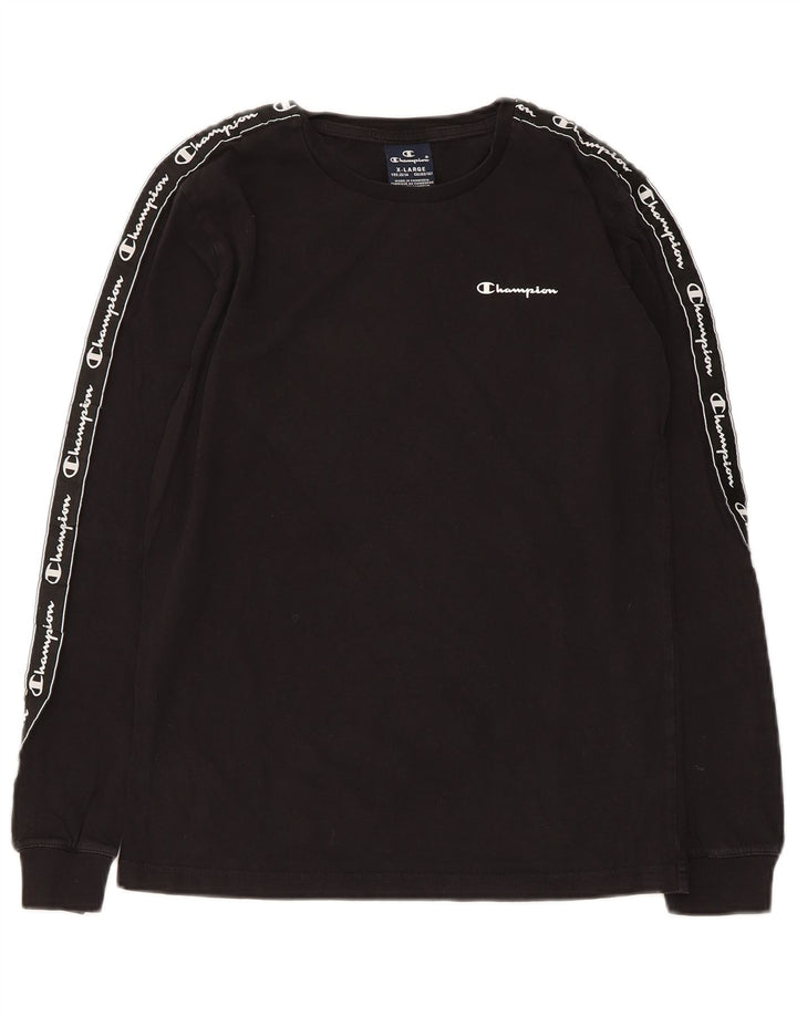 Champion Camiseta gráfica para niños de manga larga 13-14 años XL Negro