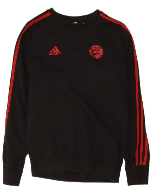 Adidas Hombre FC Bayern München Sudadera Jumper Pequeño Algodón Negro