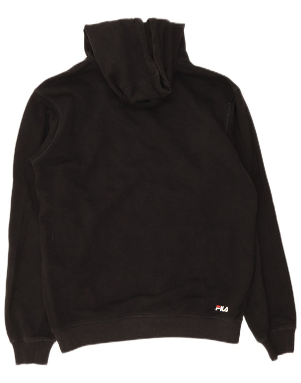 Fila Hombre Graphic Sudadera Con Capucha Jersey Pequeño Algodón Negro