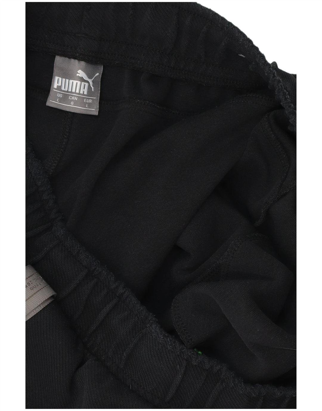 PUMA Pantalones cortos deportivos con gráficos para hombre, talla grande, negro