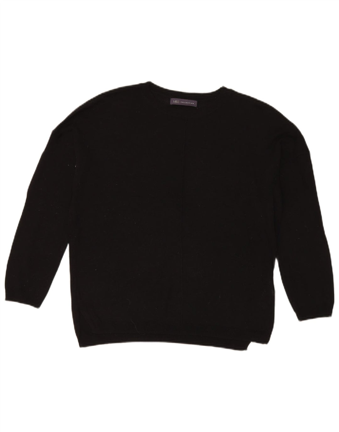 Marks & Spencer - Jersey de cuello redondo para mujer, talla 40, talla M, color negro