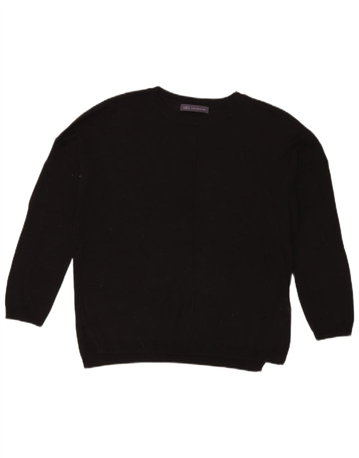 Marks & Spencer - Jersey de cuello redondo para mujer, talla 40, talla M, color negro