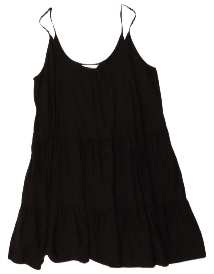 Marks & Spencer Vestido de verano para mujer UK 40 XL Viscosa negra
