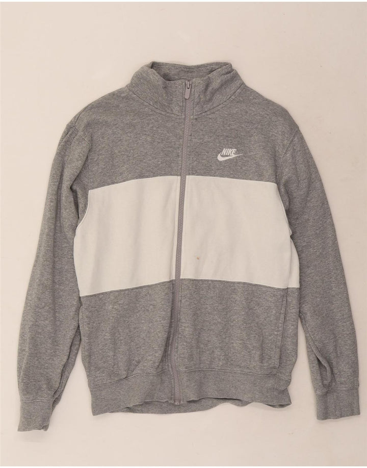 Nike - Chaqueta de chándal para hombre (talla pequeña), color gris, algodón